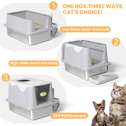 Stainless Steel Cat Litter Box